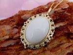 Anhänger "oval Nostalgie" Echtgold